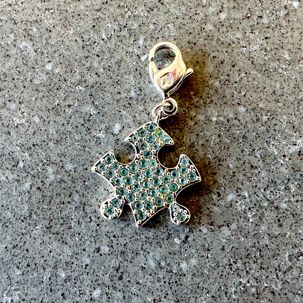 Genuine Swarovski Autism Awareness Charm